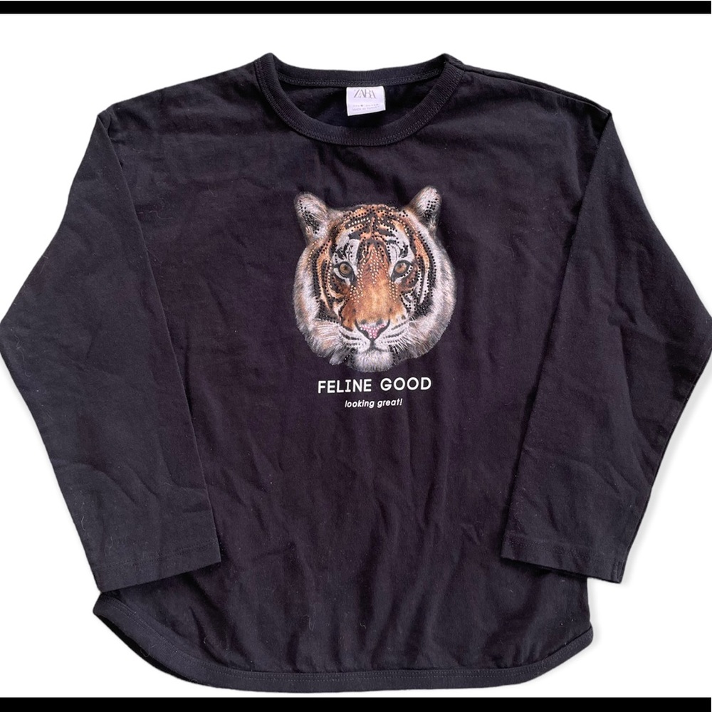 Zara girls Tiger tee